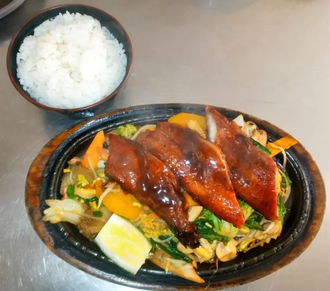 Unagi Teriyaki with Veg